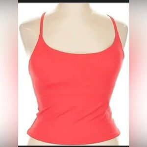 Outdoor Voices Red Techsweat Top Cropped